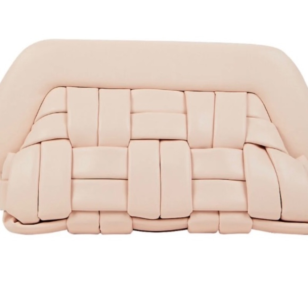 THEMOIRÈ
Bios Woven Vegan Leather Clutch Pink Blush NWT $555